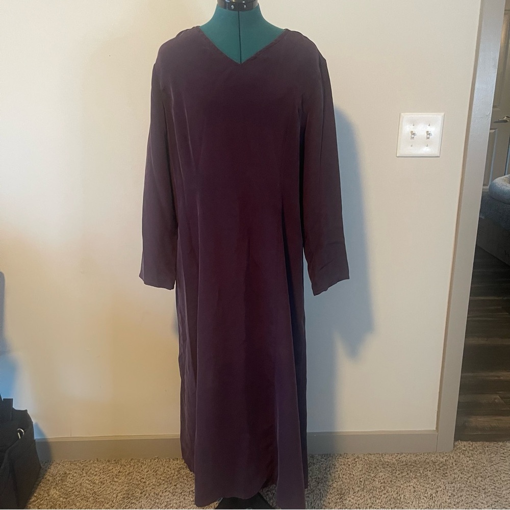 VTG Silk Collection Purple Dress 16